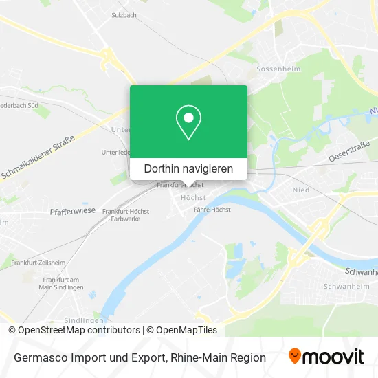 Germasco Import und Export Karte