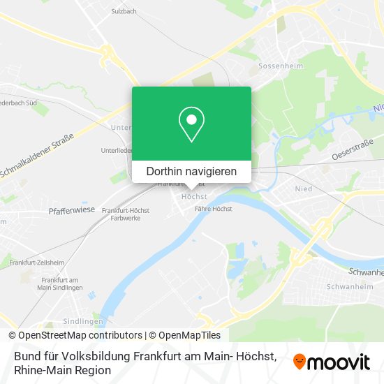 Bund für Volksbildung Frankfurt am Main- Höchst Karte