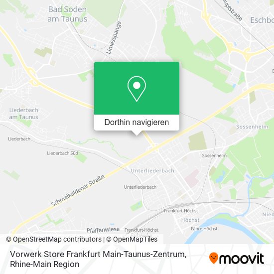 Vorwerk Store Frankfurt Main-Taunus-Zentrum Karte