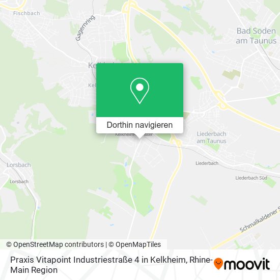 Praxis Vitapoint Industriestraße 4 in Kelkheim Karte