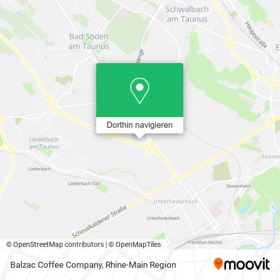Balzac Coffee Company Karte
