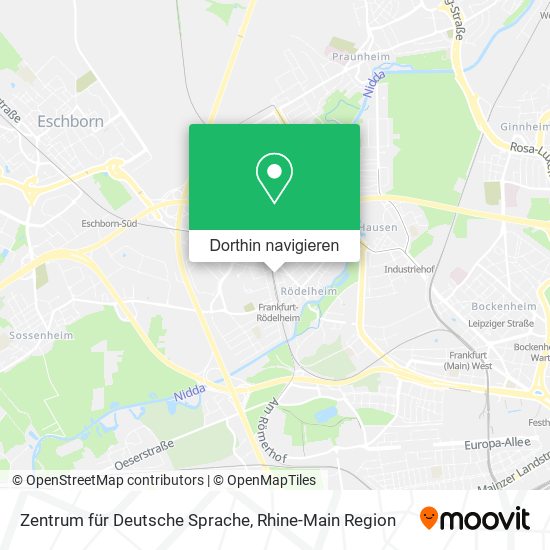 Zentrum für Deutsche Sprache Karte