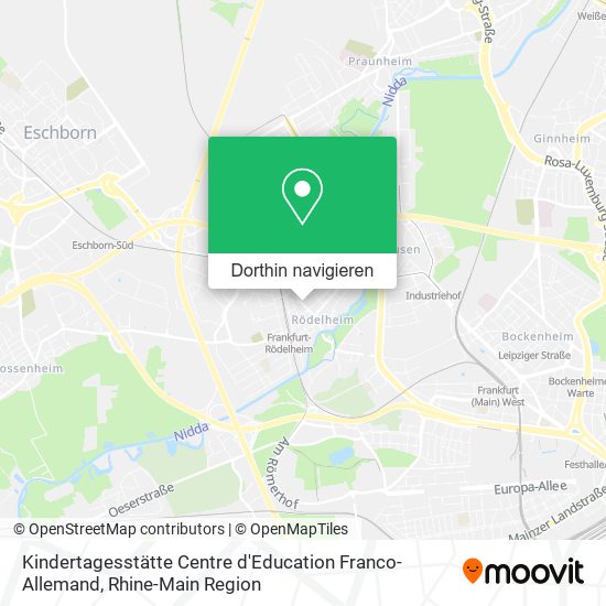 Kindertagesstätte Centre d'Education Franco-Allemand Karte
