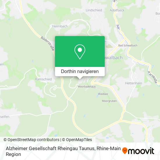 Alzheimer Gesellschaft Rheingau Taunus Karte
