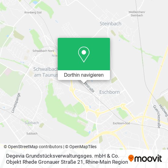 Degevia Grundstücksverwaltungsges. mbH & Co. Objekt Rhede Gronauer Straße 21 Karte