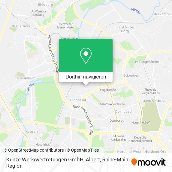 Kunze Werksvertretungen GmbH, Albert Karte