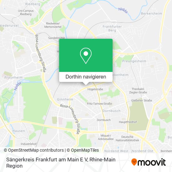 Sängerkreis Frankfurt am Main E V Karte
