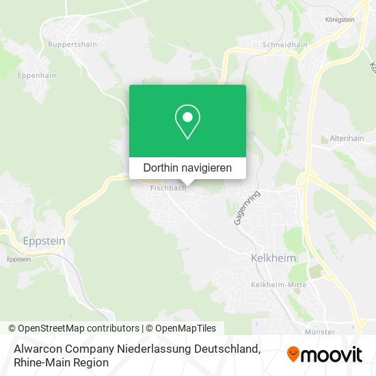 Alwarcon Company Niederlassung Deutschland Karte