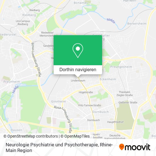 Neurologie Psychiatrie und Psychotherapie Karte