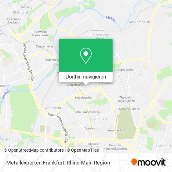 Metallexperten Frankfurt Karte