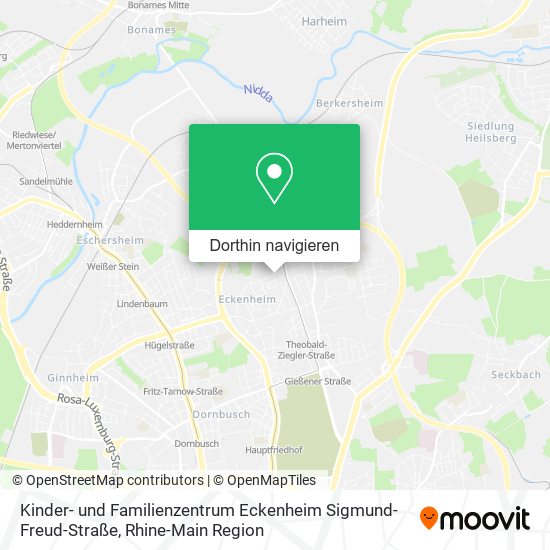 Kinder- und Familienzentrum Eckenheim Sigmund-Freud-Straße Karte