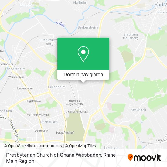 Presbyterian Church of Ghana Wiesbaden Karte