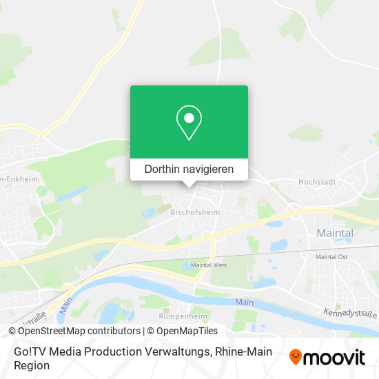 Go!TV Media Production Verwaltungs Karte