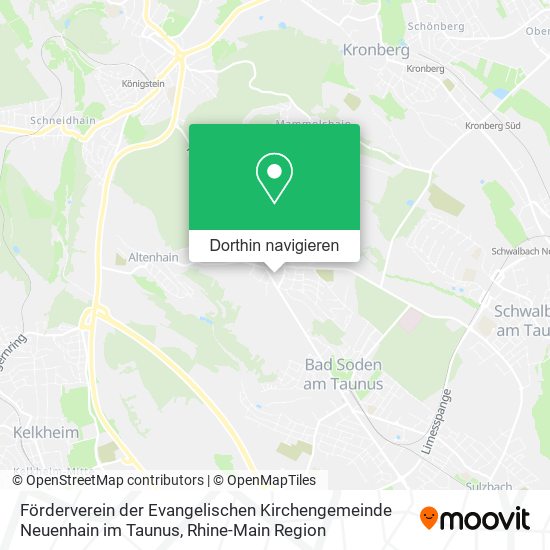 Förderverein der Evangelischen Kirchengemeinde Neuenhain im Taunus Karte