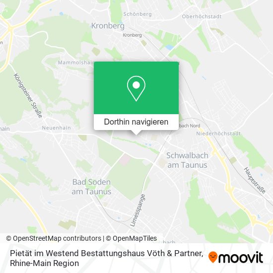 Pietät im Westend Bestattungshaus Vöth & Partner Karte