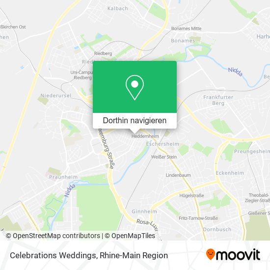 Celebrations Weddings Karte