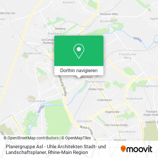 Planergruppe Asl - Uhle Architekten Stadt- und Landschaftsplaner Karte