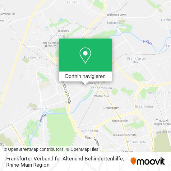 Frankfurter Verband für Altenund Behindertenhilfe Karte