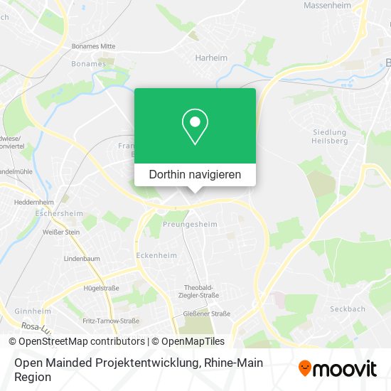 Open Mainded Projektentwicklung Karte