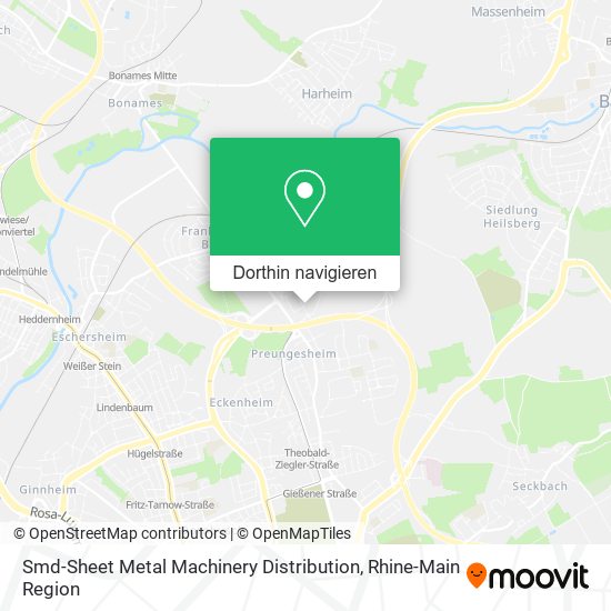 Smd-Sheet Metal Machinery Distribution Karte