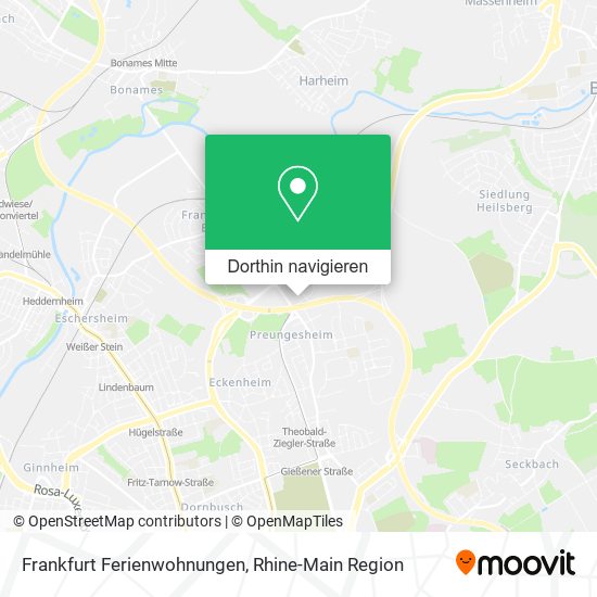 Frankfurt Ferienwohnungen Karte