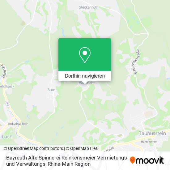 Bayreuth Alte Spinnerei Reinkensmeier Vermietungs und Verwaltungs Karte