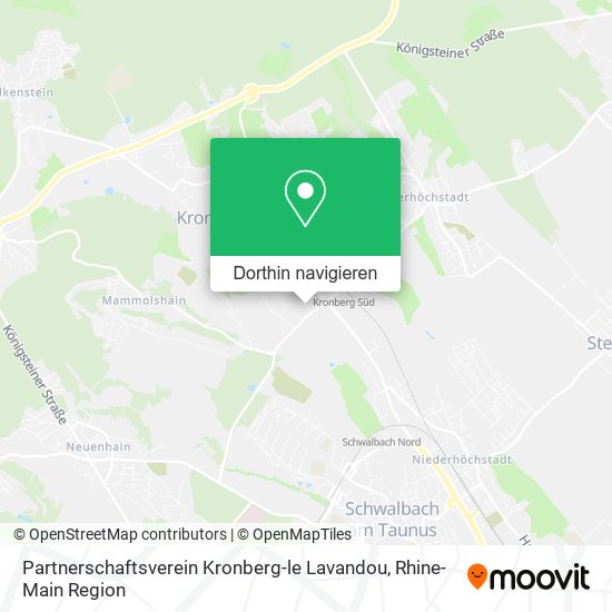 Partnerschaftsverein Kronberg-le Lavandou Karte