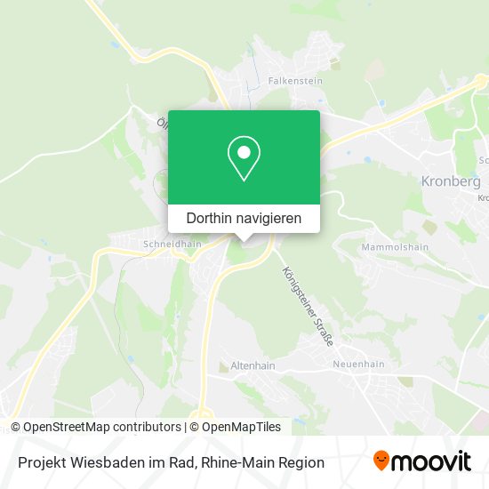 Projekt Wiesbaden im Rad Karte