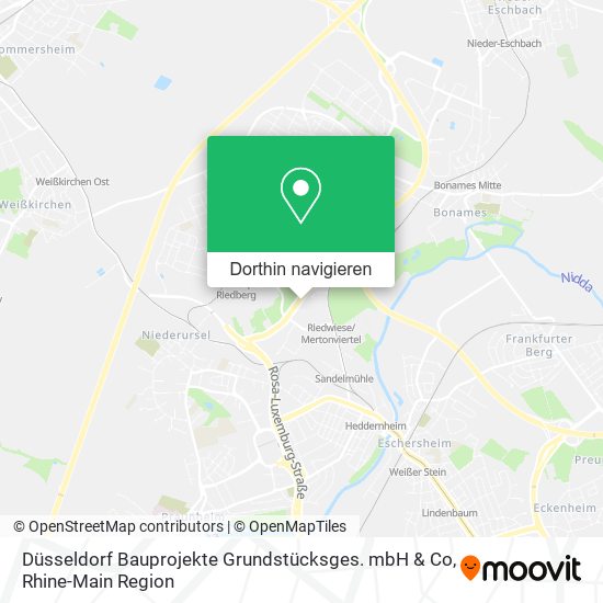 Düsseldorf Bauprojekte Grundstücksges. mbH & Co Karte