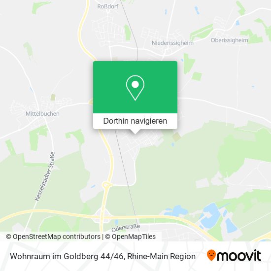 Wohnraum im Goldberg 44/46 Karte