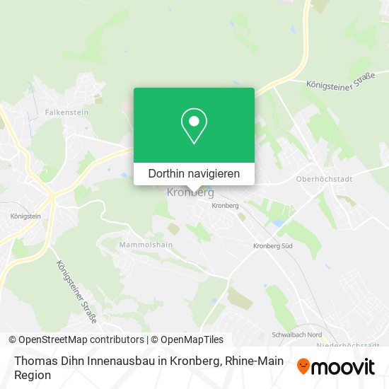 Thomas Dihn Innenausbau in Kronberg Karte