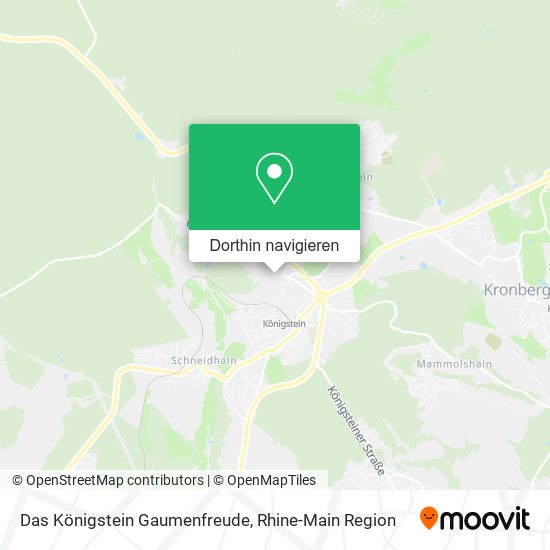Das Königstein Gaumenfreude Karte
