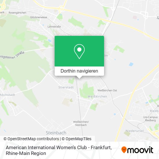 American International Women's Club - Frankfurt Karte