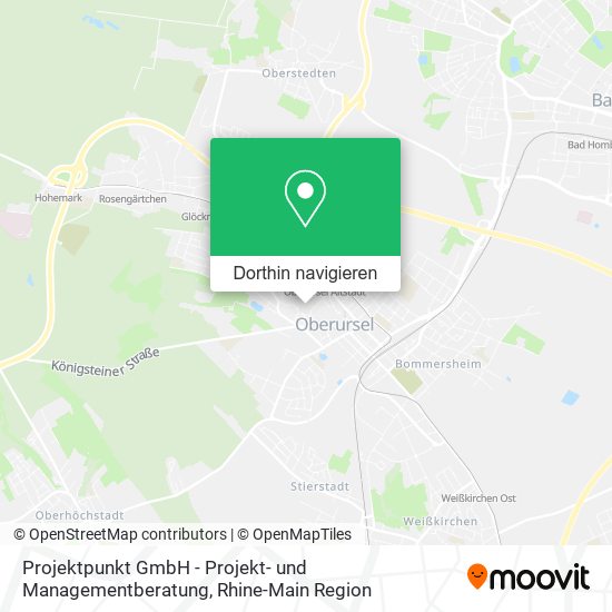 Projektpunkt GmbH - Projekt- und Managementberatung Karte