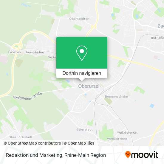 Redaktion und Marketing Karte