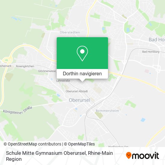 Schule Mitte Gymnasium Oberursel Karte
