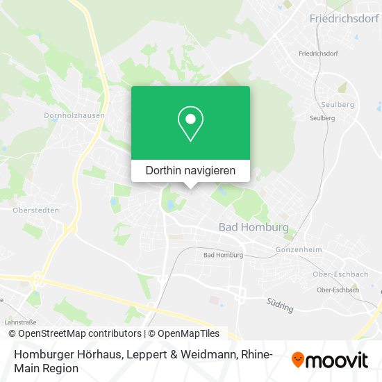 Homburger Hörhaus, Leppert & Weidmann Karte