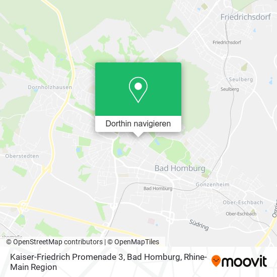 Kaiser-Friedrich Promenade 3, Bad Homburg Karte