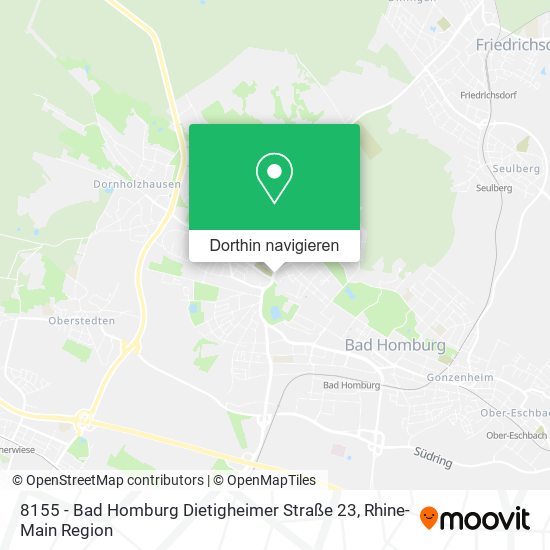 8155 - Bad Homburg Dietigheimer Straße 23 Karte
