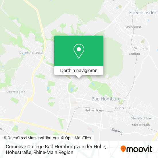 Comcave.College Bad Homburg von der Höhe, Höhestraße Karte