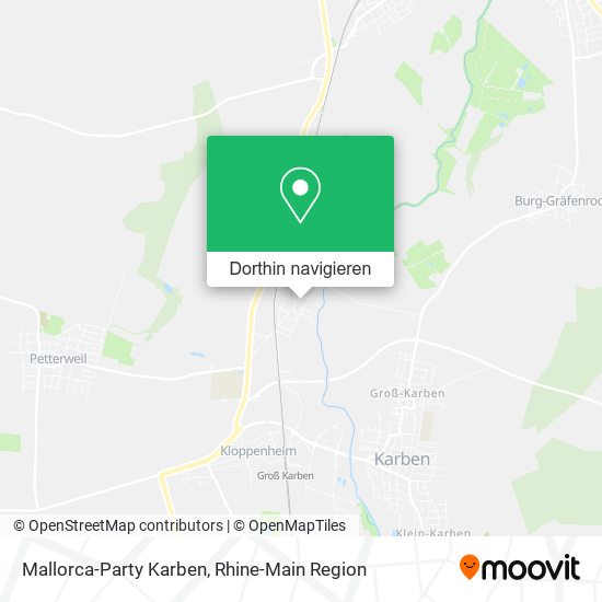 Mallorca-Party Karben Karte