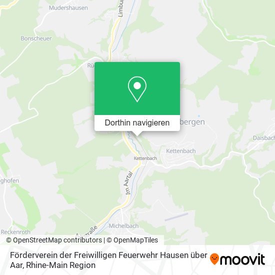 Förderverein der Freiwilligen Feuerwehr Hausen über Aar Karte