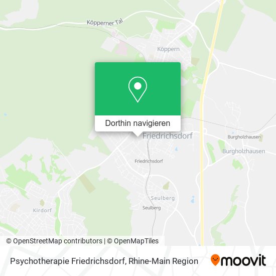 Psychotherapie Friedrichsdorf Karte