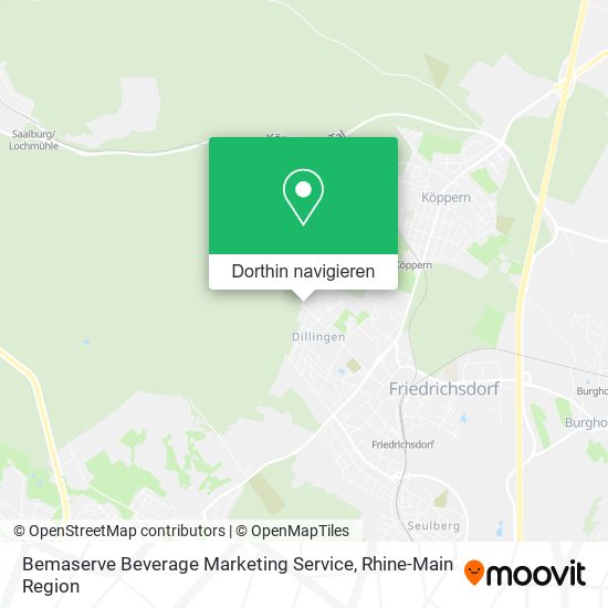 Bemaserve Beverage Marketing Service Karte