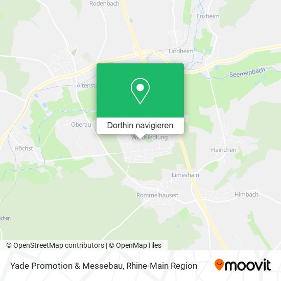 Yade Promotion & Messebau Karte