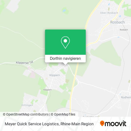 Meyer Quick Service Logistics Karte