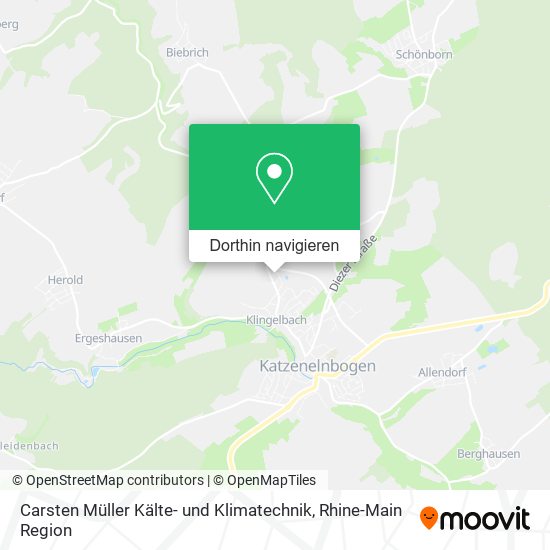 Carsten Müller Kälte- und Klimatechnik Karte