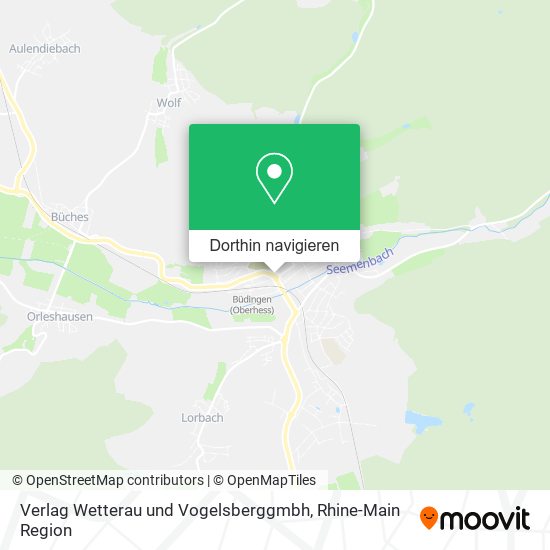 Verlag Wetterau und Vogelsberggmbh Karte