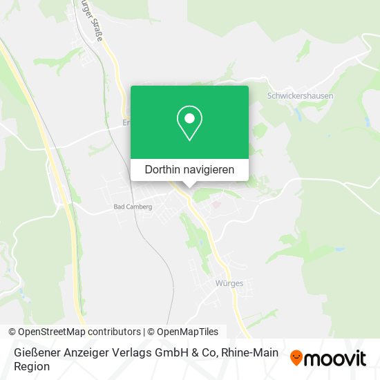 Gießener Anzeiger Verlags GmbH & Co Karte