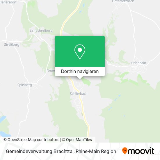 Gemeindeverwaltung Brachttal Karte